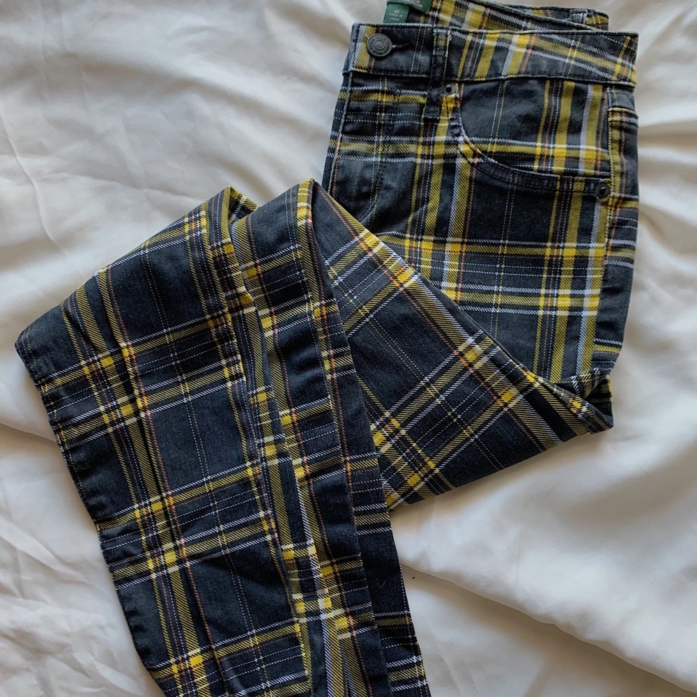 PLAID PANTS